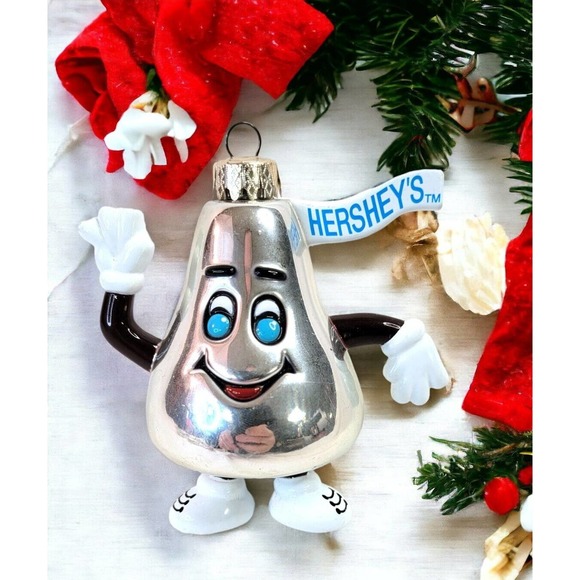 Hersheys Chocolate Kiss Christmas Ornament Original Anthropomorphic Hershey PA - Picture 2 of 8